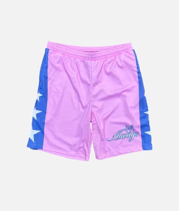 ADWYSD ALWAYS PP BEACH COURT PINK PURPLE SHORTS