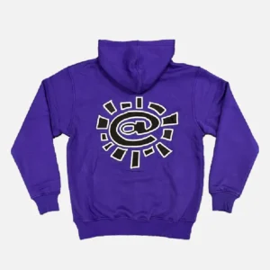 Adwysd Always Up Purple Zip Up Hoodie