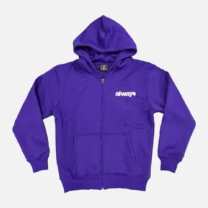 Adwysd Always Up Royal Blue Zip Up Hoodie