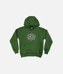 Adwysd Green Sun embroidered hoodie