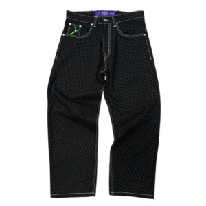 ADWYSD ALWAYS LASER PRINT UNISEX BLACK DENIM
