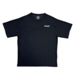 ADWYSD ALWAYS PANELLED WAFFLE BLACK T SHIRT