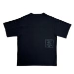 ADWYSD ALWAYS PANELLED WAFFLE BLACK T SHIRT