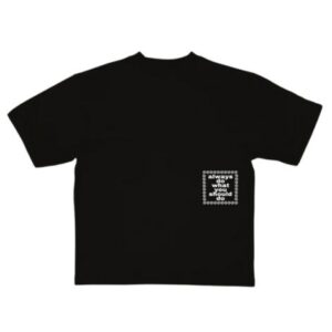 BLUE WHITE LOGO @SUN T SHIRT BLACK